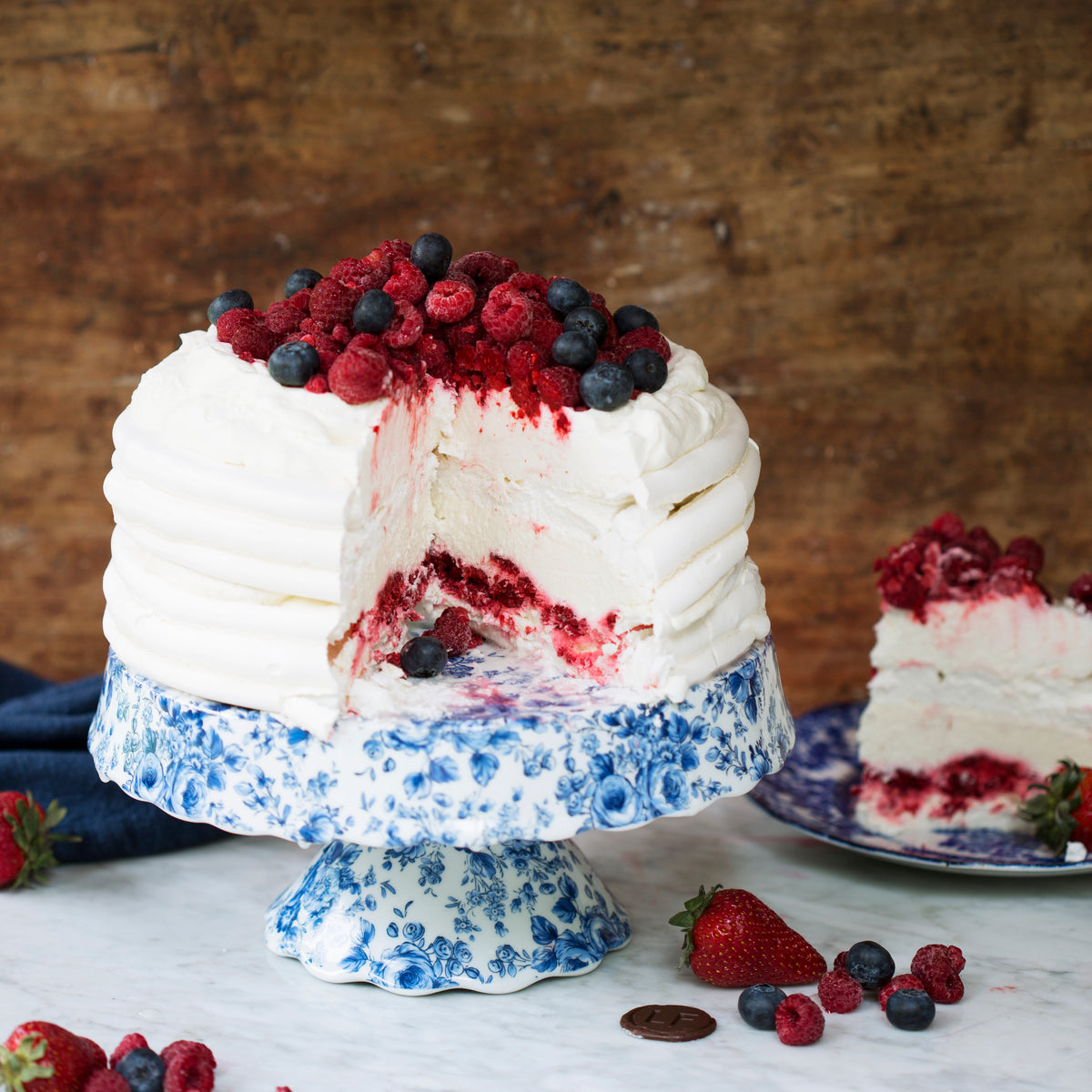 Torta merengue frambuesa