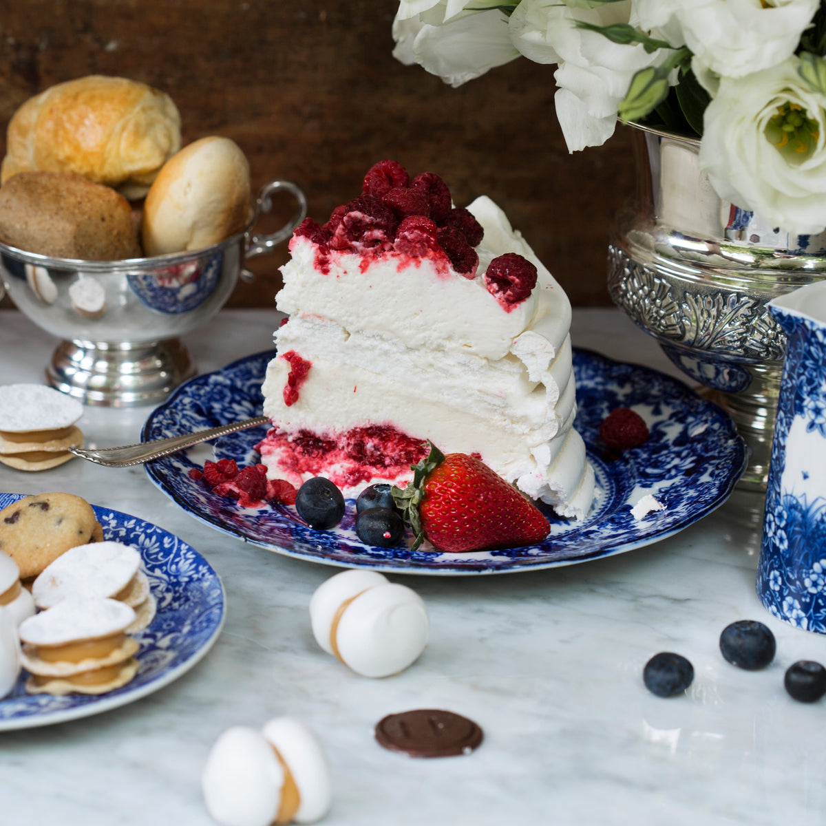 Torta merengue frambuesa