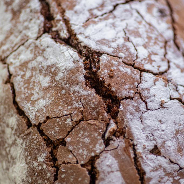 Tronco de chocolate y frambuesas