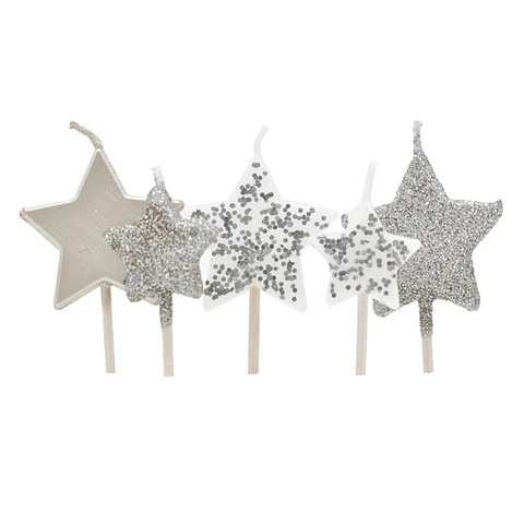 Vela estrellas plateadas