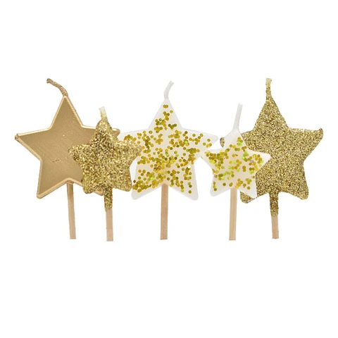 Vela estrellas doradas